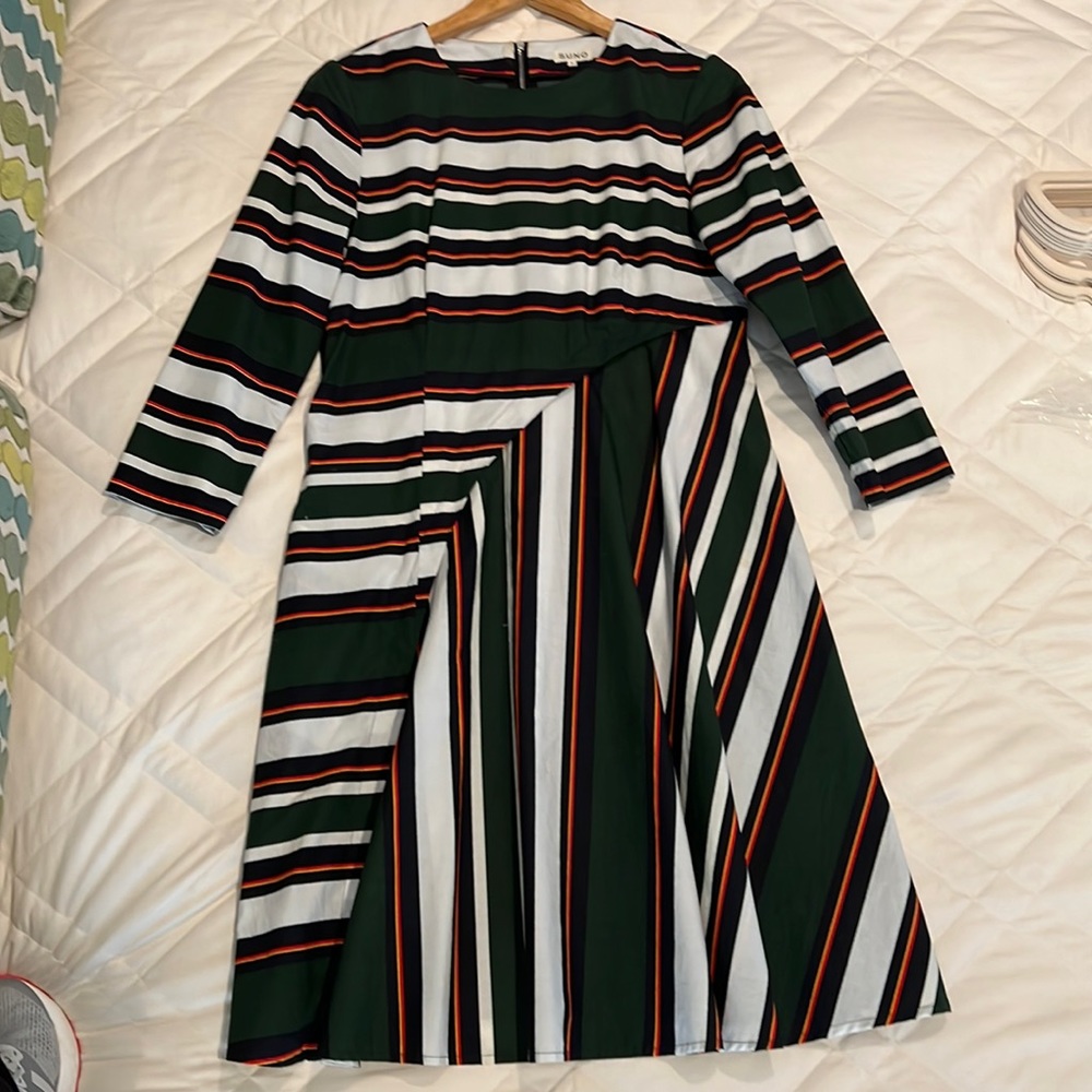 SUNO striped dress size 8